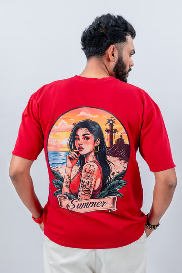 Summer vibes oversized tshirt