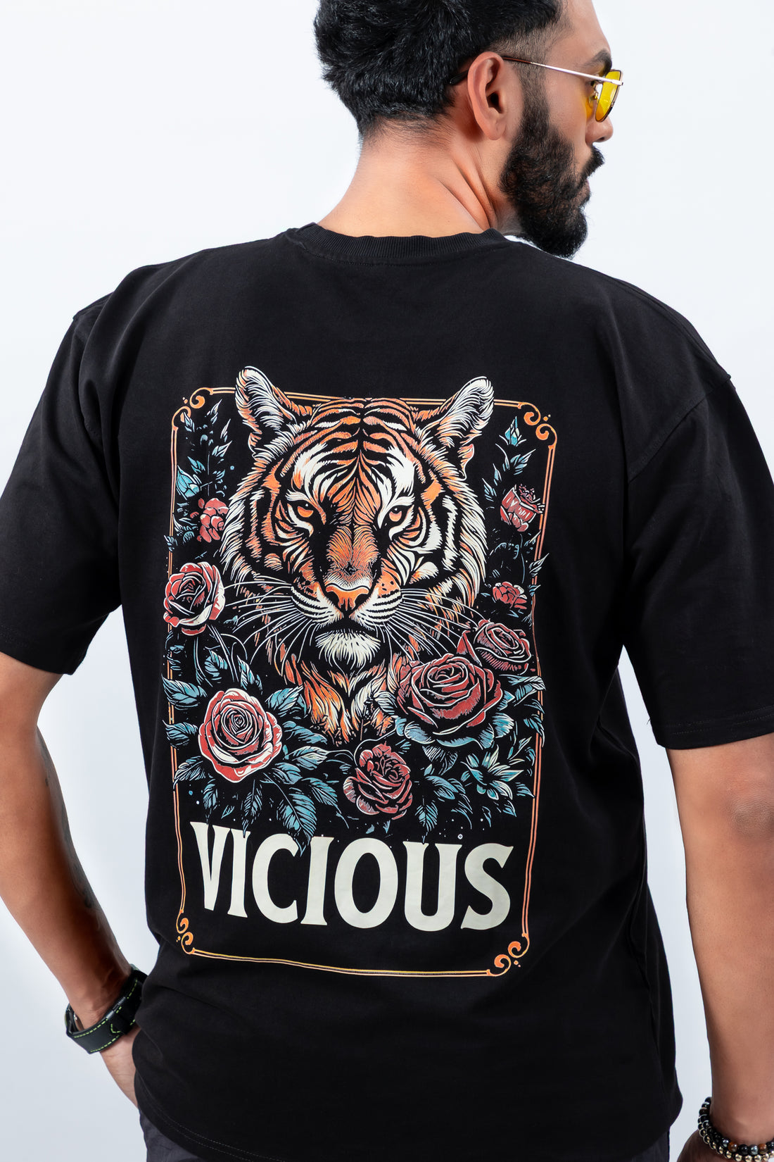 Viscious tiger print oversize tshirts