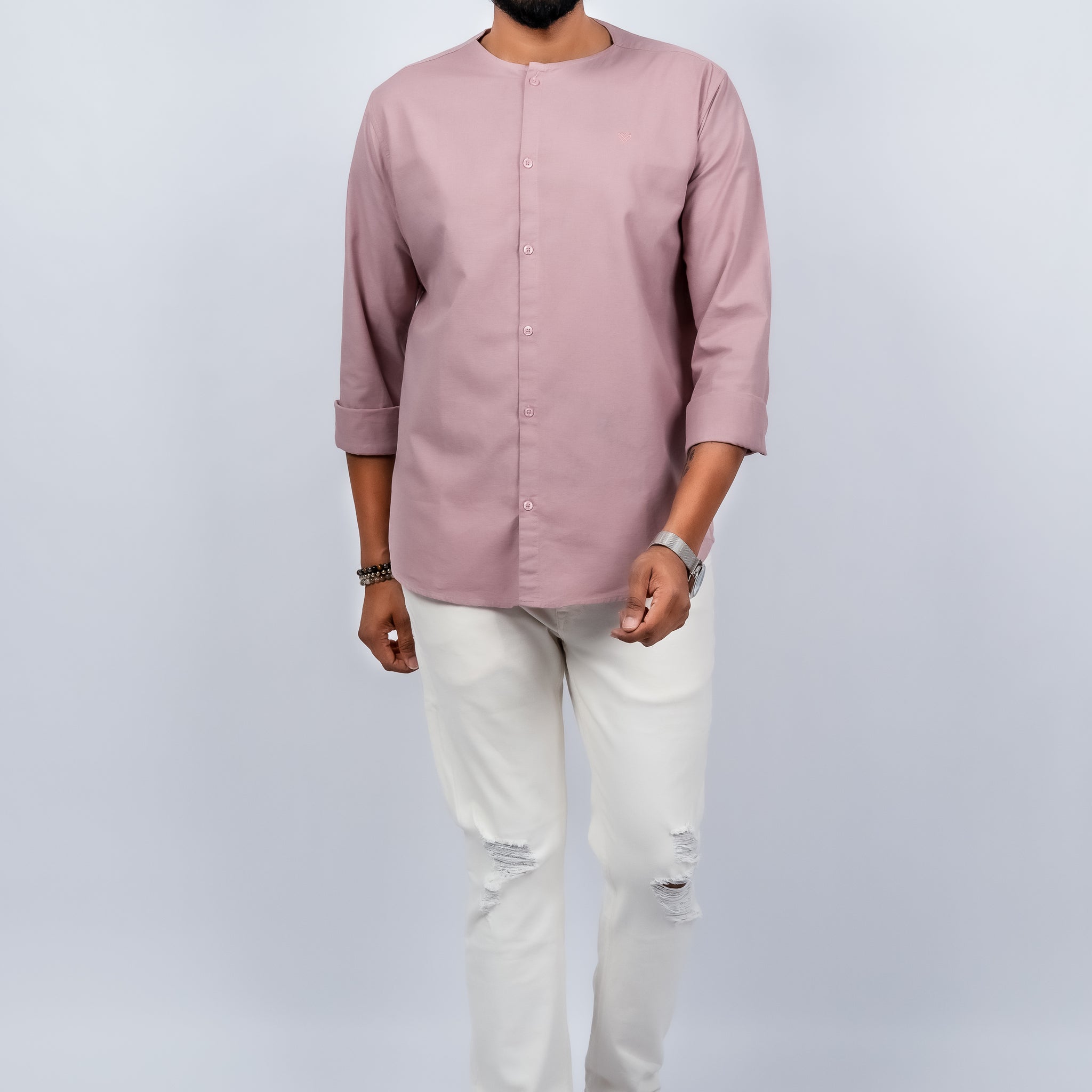 Men's premium cotton linen liberal fit casual shirt