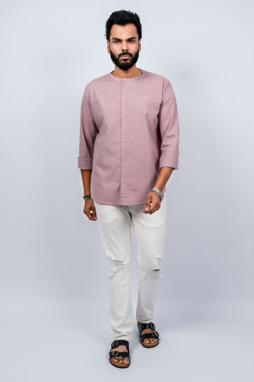 Men's premium cotton linen liberal fit casual shirt